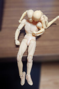 ポーズ人形写真